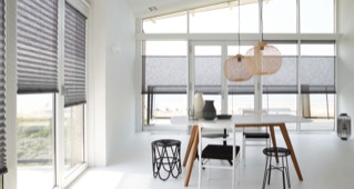 plisségordijn op-het raam