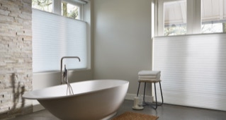 Duette gordijn badkamer